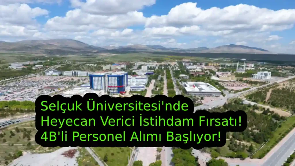 Selçuk Üniversitesi Personel Alımı